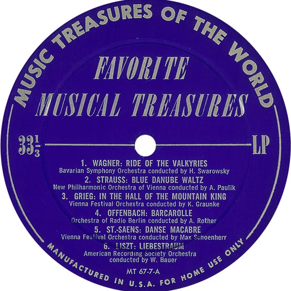 Cover of Favorite Musical Treasures