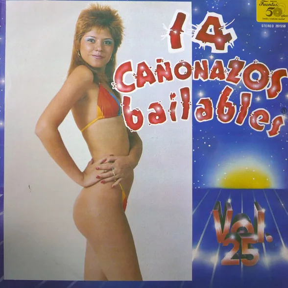 Cover of 14 Cañonazos Bailables Vol. 25