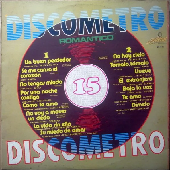 Cover of Discómetro Romántico - 15 Éxitos