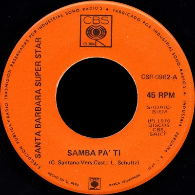 Cover of Samba Pa' Ti