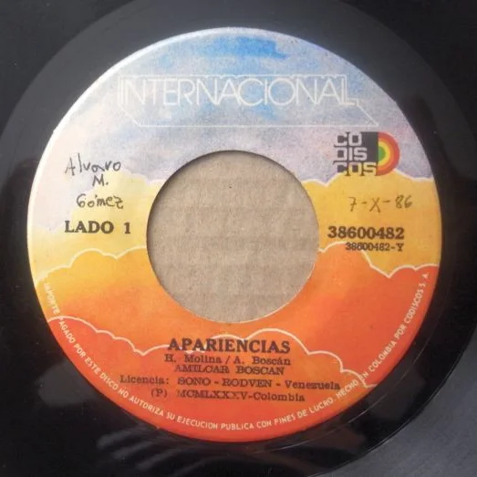 Cover of Apariencias / Amor De Madrugada