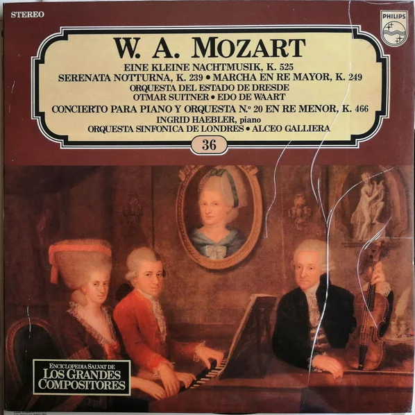 Cover of Eine Kleine Nachtmusik, K. 525 - Serenata Notturna, K. 239 - Marcha En Re Mayor, K. 249 - Concierto Para Piano Y Orquesta No. 20 En Re Menor, K. 466
