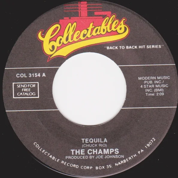 Cover of Tequila / Walkin' After Midnight