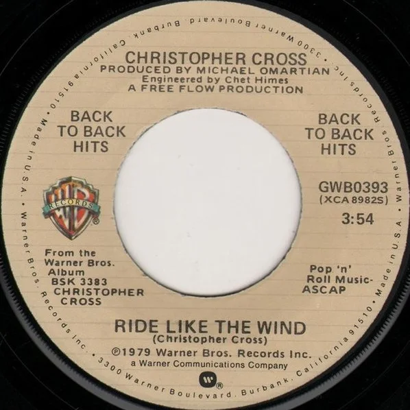 Cover of Ride Like The Wind / Sailing